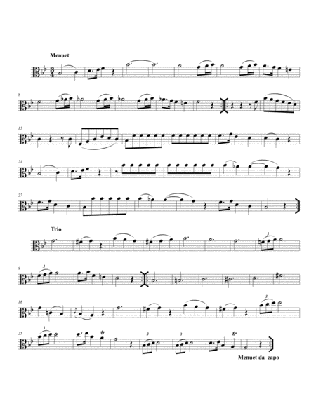 Wagenseil Quartet #5 for 2 Violas, Cello and Bass
