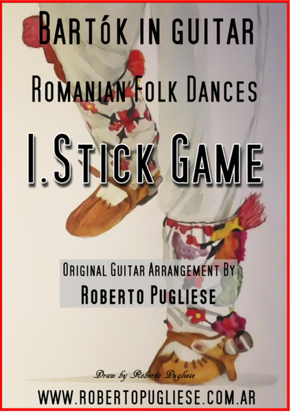 I. Stick Game - Romanian folk dances. Béla Bartók for guitar. image number null