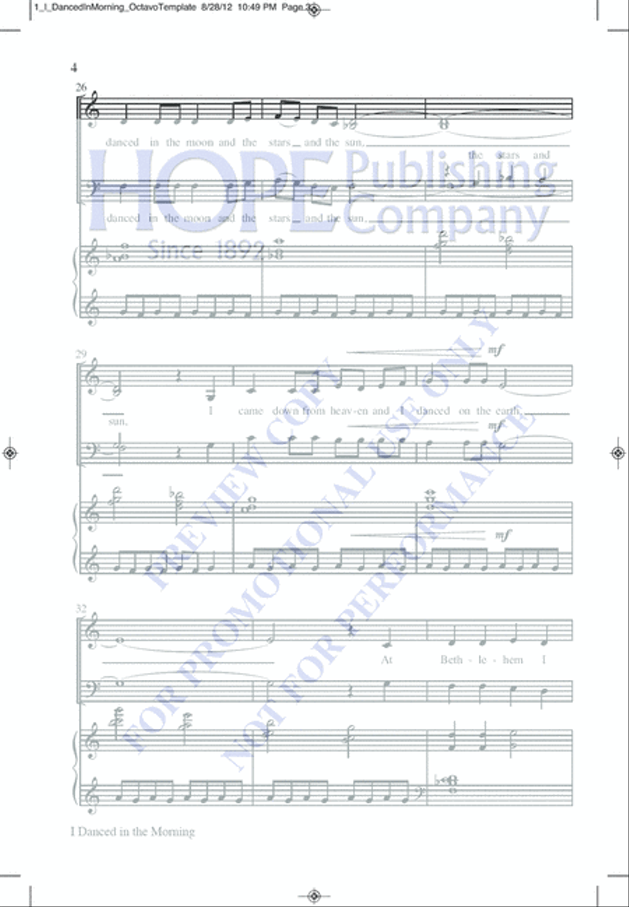 I Am the Lord of the Dance 4-Part scores gallery preview page 8