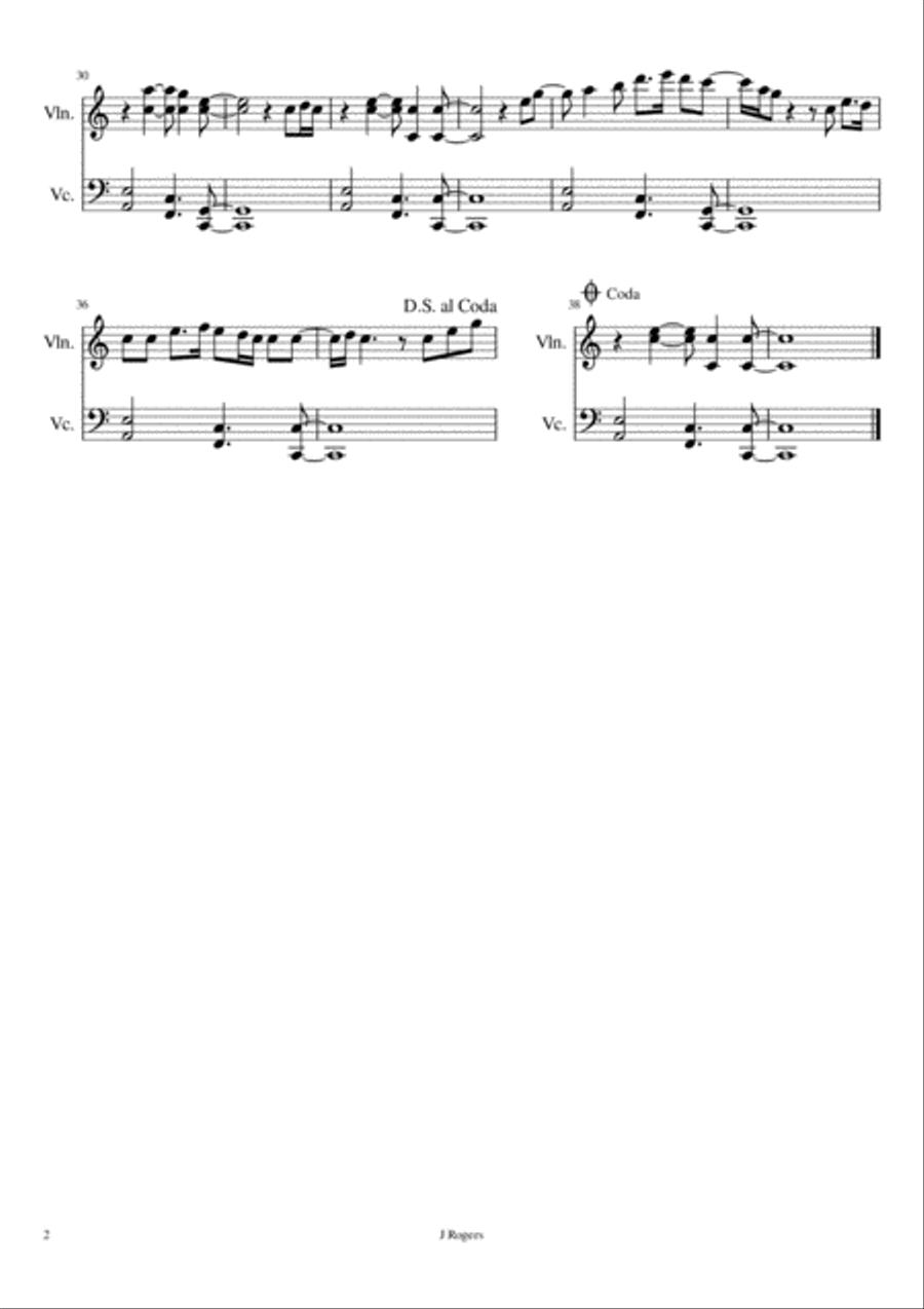 Stay With Me Stay With Me String Duet scores gallery preview page 2