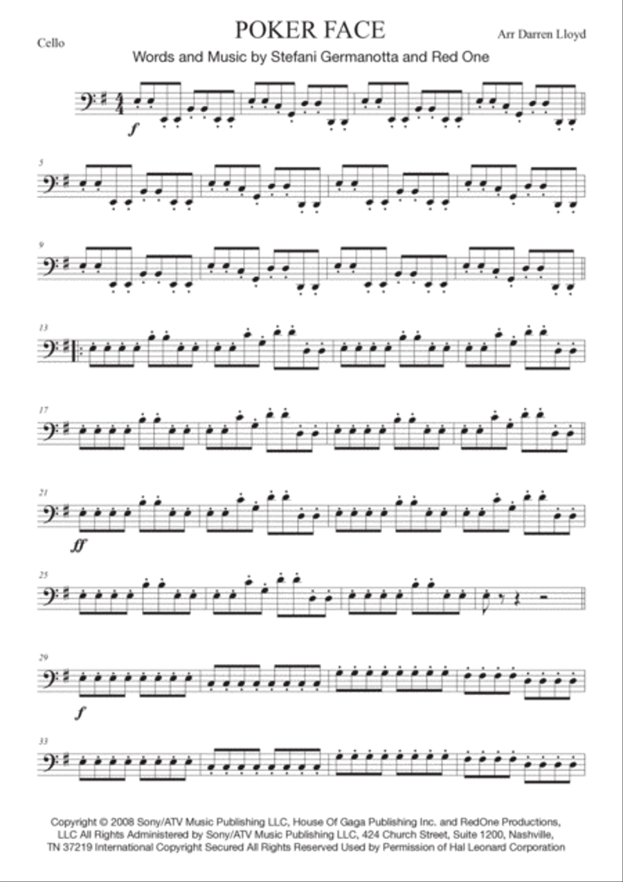 Poker Face String Trio scores gallery preview page 6