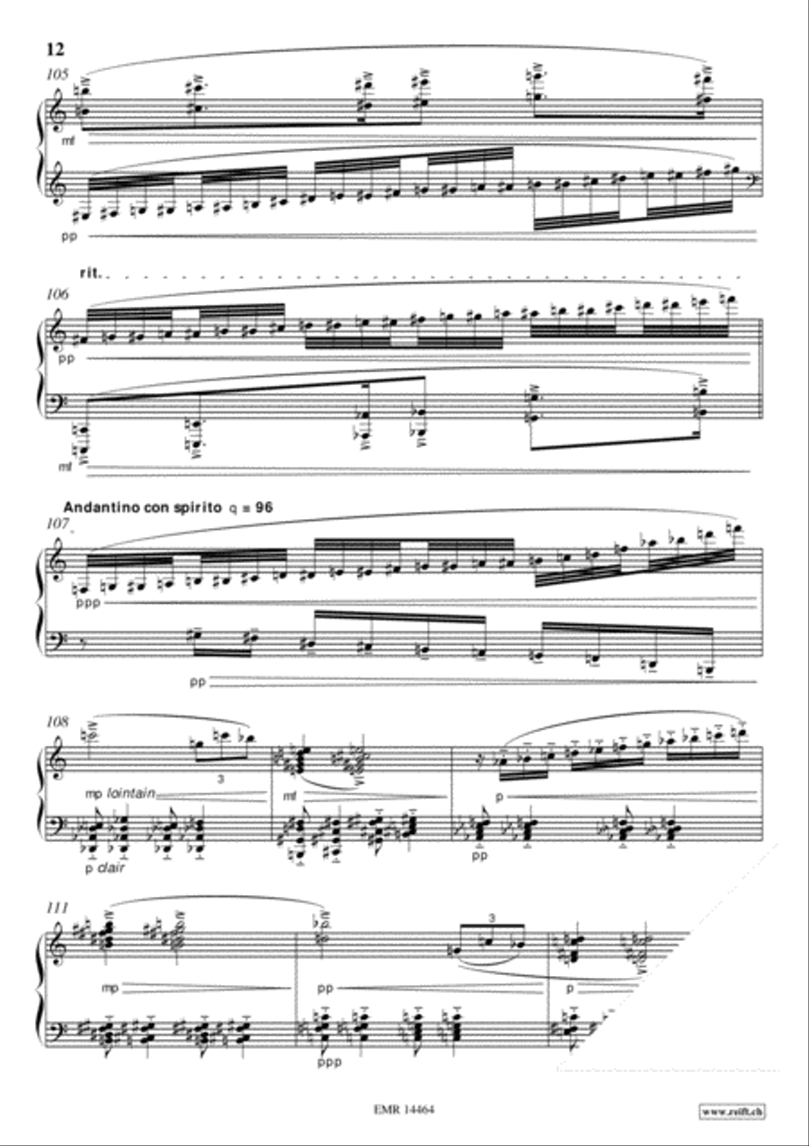 Ballade No. 2 Ballade No. 2 Piano Solo scores gallery preview page 12