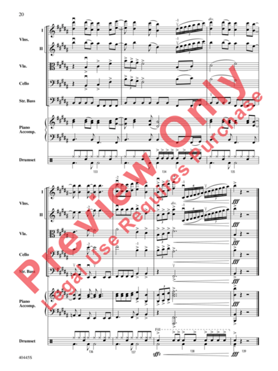 The Rolling Stones on Tour String Orchestra scores gallery preview page 21