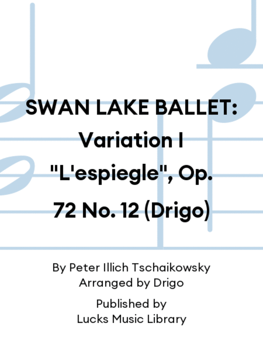 SWAN LAKE BALLET: Variation I "L