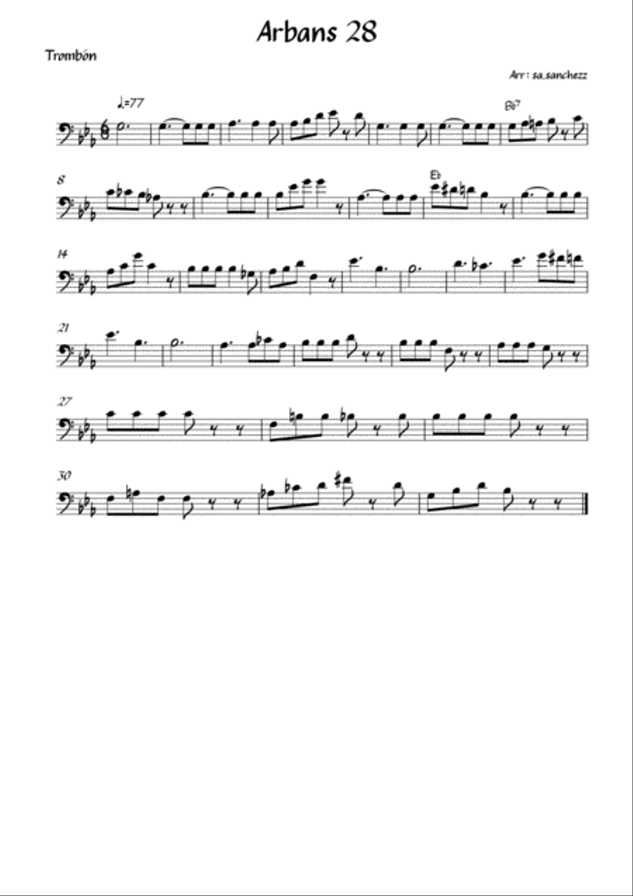 Arbans Lesson 28 Arbans Lesson 28 Small Ensemble scores gallery preview page 4