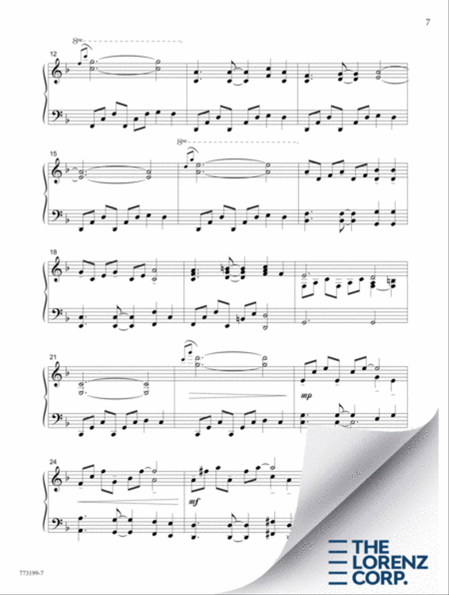 I Come To Thee Piano Solo scores gallery preview page 8