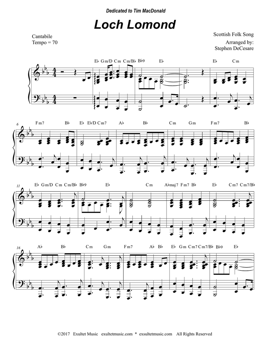 Loch Lomond (Trombone Duet) Trombone Duet scores gallery preview page 6
