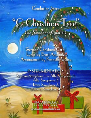 Book cover for O Christmas Tree (for Saxophone Quartet SATB or AATB)