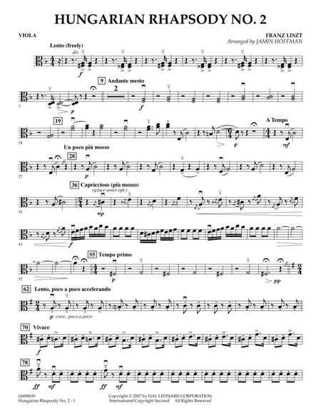 Hungarian Rhapsody No. 2 - Viola