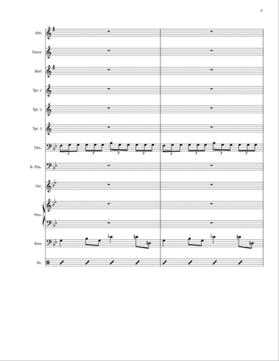 Haitian Fight Song Haitian Fight Song Jazz Ensemble scores gallery preview page 6