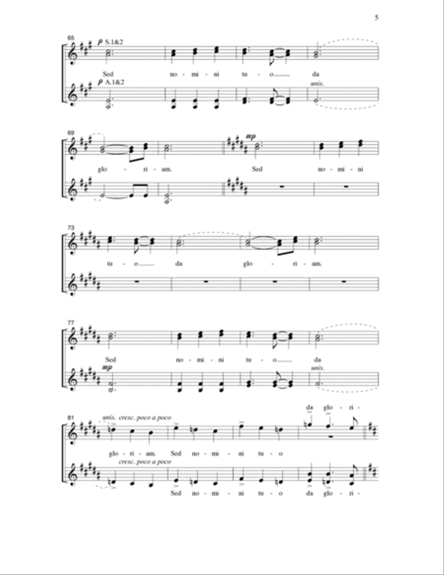 Non Nobis, Domine (arr. William C. Powell) SSAA scores gallery preview page 4