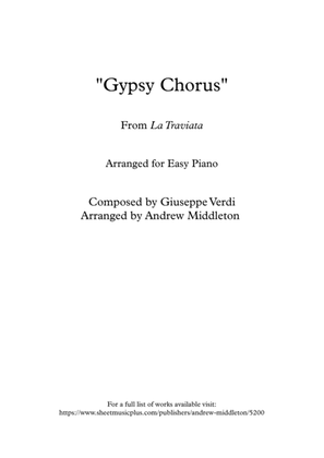 Gypsy Chorus arranged for Easy Piano