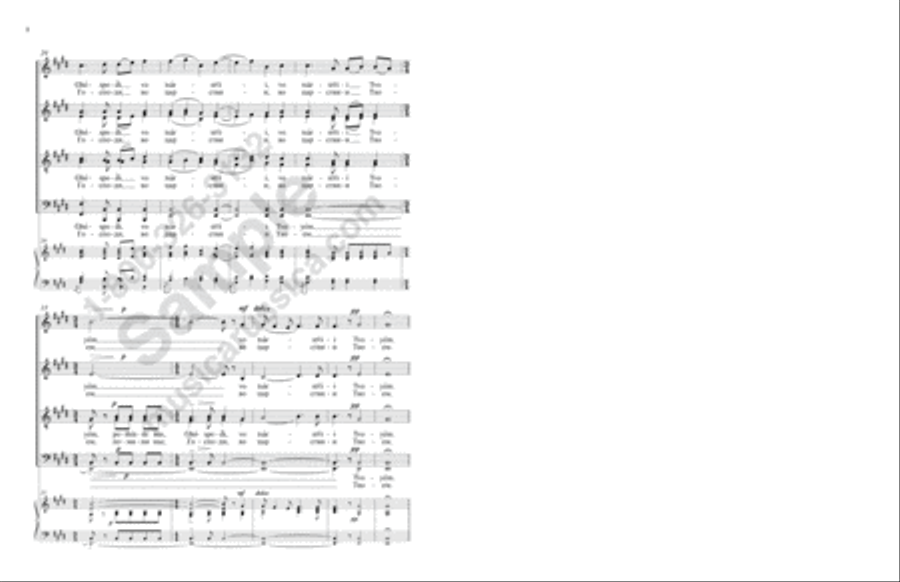 Of Thy Mystical Supper 4-Part scores gallery preview page 7