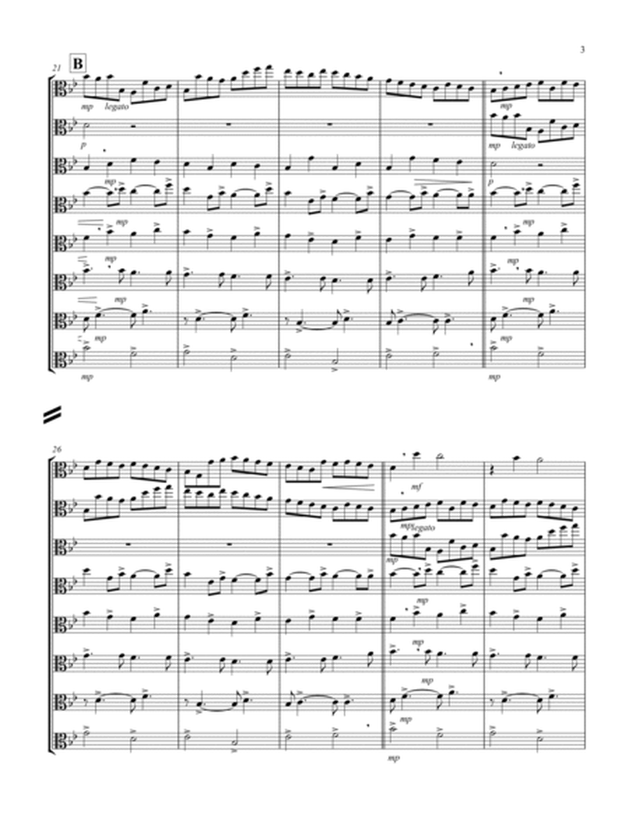 Canon (Pachelbel) (Bb) (Viola Octet) image number null