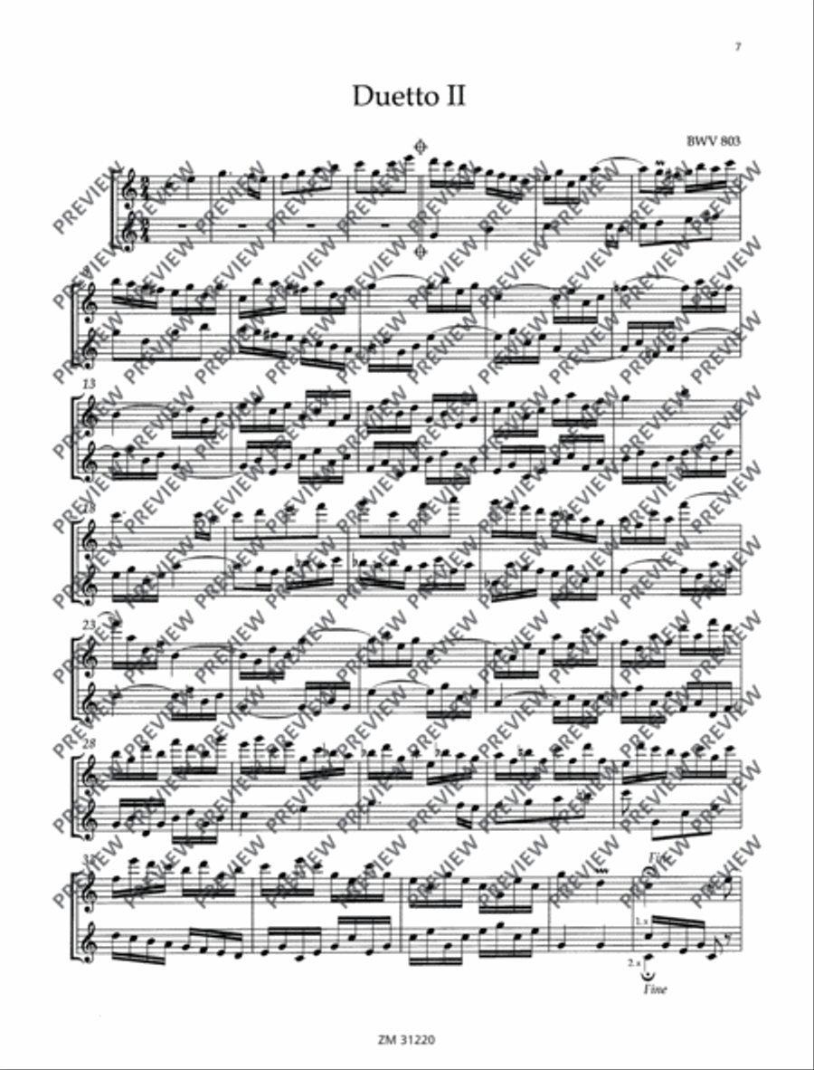 Duets Flute Duet scores gallery preview page 8