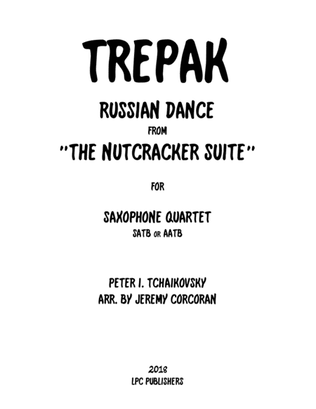 Book cover for Trepak from The Nutcracker Suite for Saxophone Quartet (SATB or AATB)