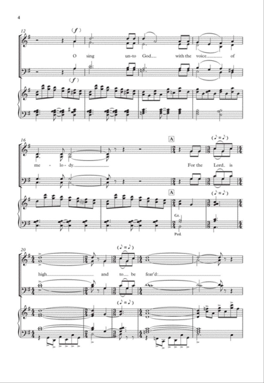 O clap your hands 4-Part scores gallery preview page 4