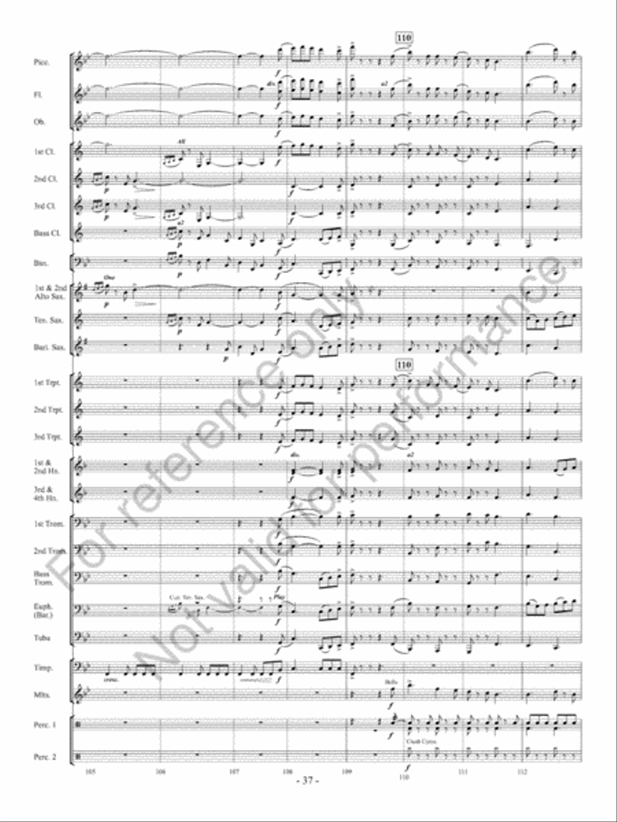 Yorkshire Folk Song Suite Concert Band scores gallery preview page 38