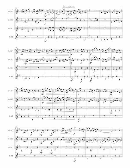 Chromatic Rondo for clarinet quartet image number null