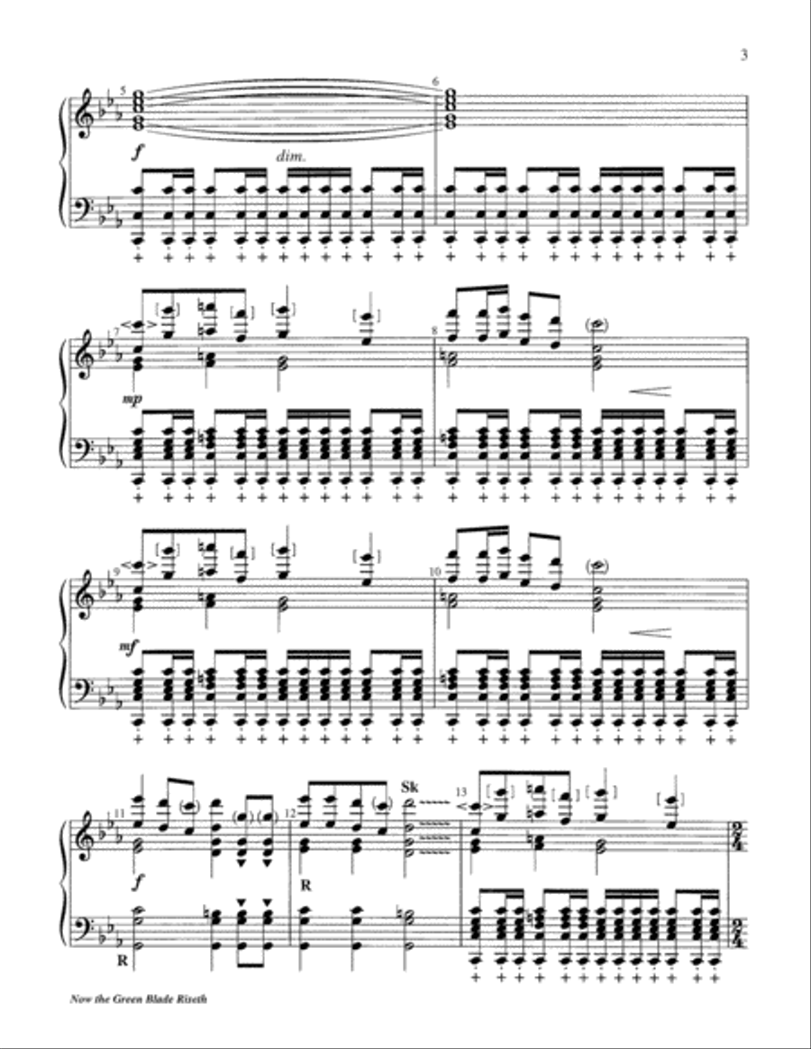 Now the Green Blade Riseth 5-Octaves scores gallery preview page 3
