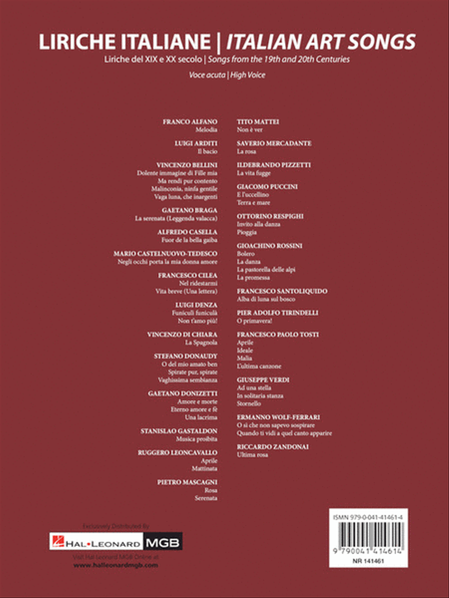 Italian Art Songs High Voice scores gallery preview page 7