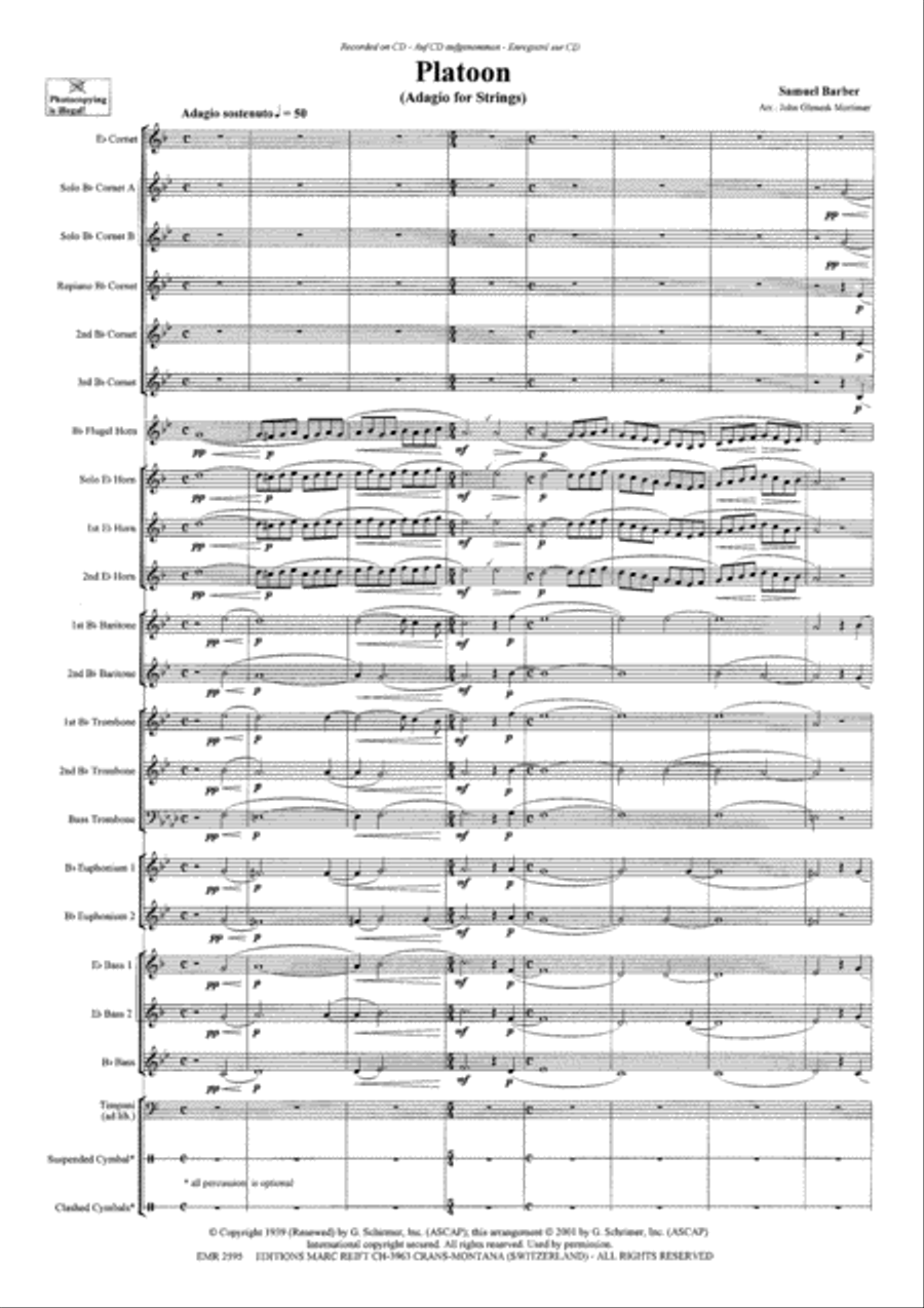 Platoon Brass Band scores gallery preview page 4