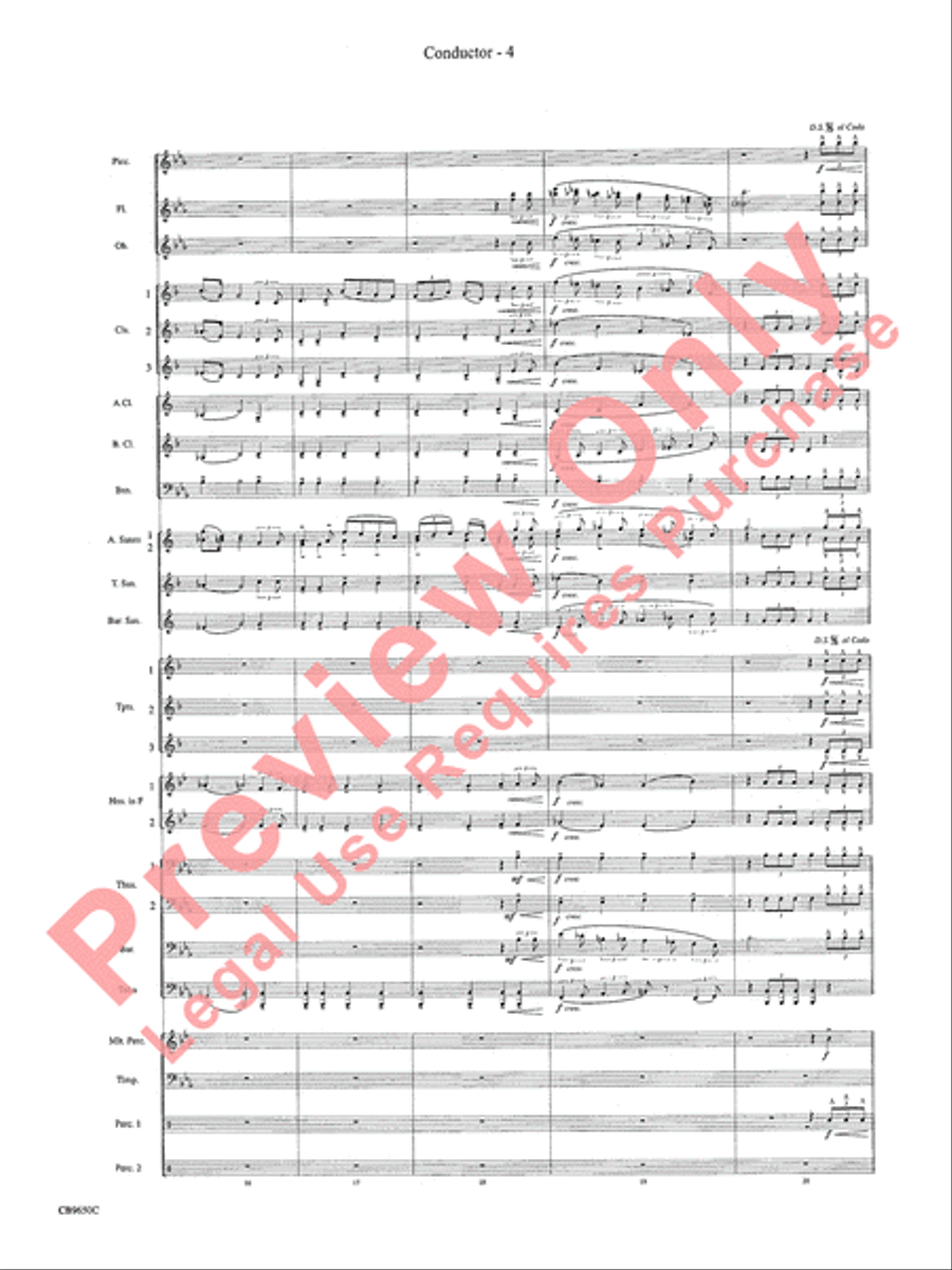 Star Wars Main Theme Concert Band scores gallery preview page 7