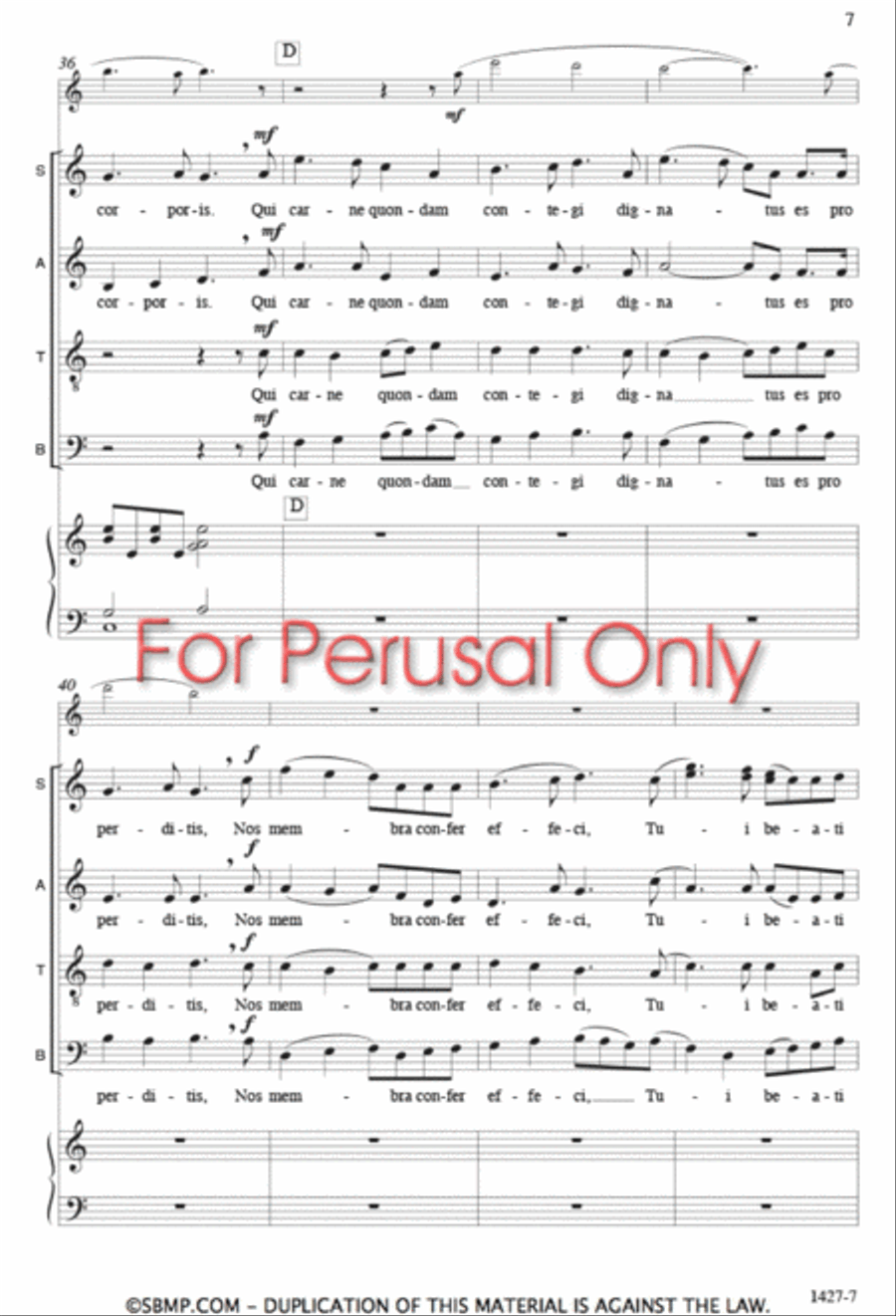 O nata lux - SATB Octavo 4-Part scores gallery preview page 6