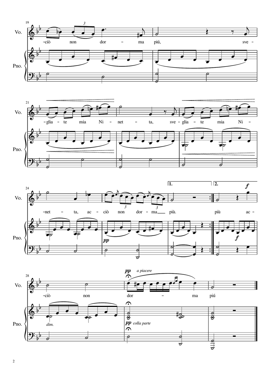 Nina - G Minor Voice Solo scores gallery preview page 3