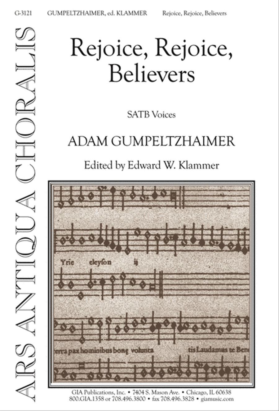 Rejoice, Rejoice, Believers 4-Part scores gallery preview page 1