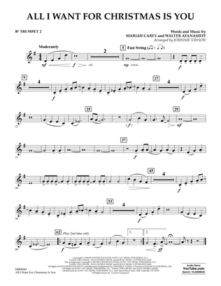 Book cover for All I Want For Christmas Is You (arr. Johnnie Vinson) - Bb Trumpet 2