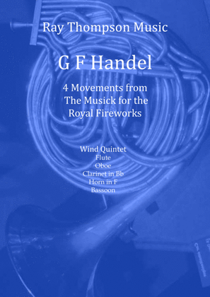 Book cover for Handel: 4 Movements from "The Musick for The Royal Fireworks" - wind quintet