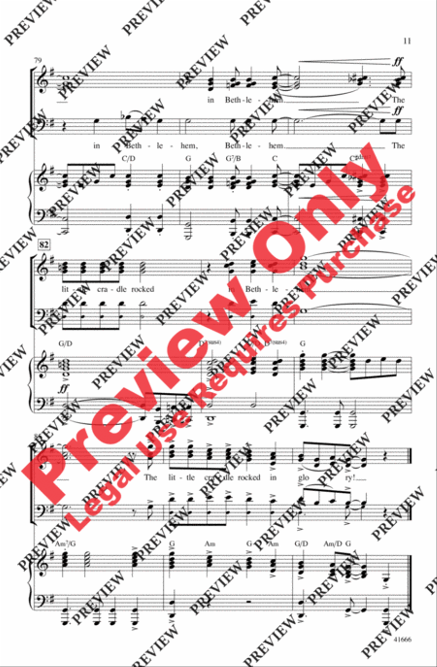 The Little Cradle Rocked 3-Part scores gallery preview page 11