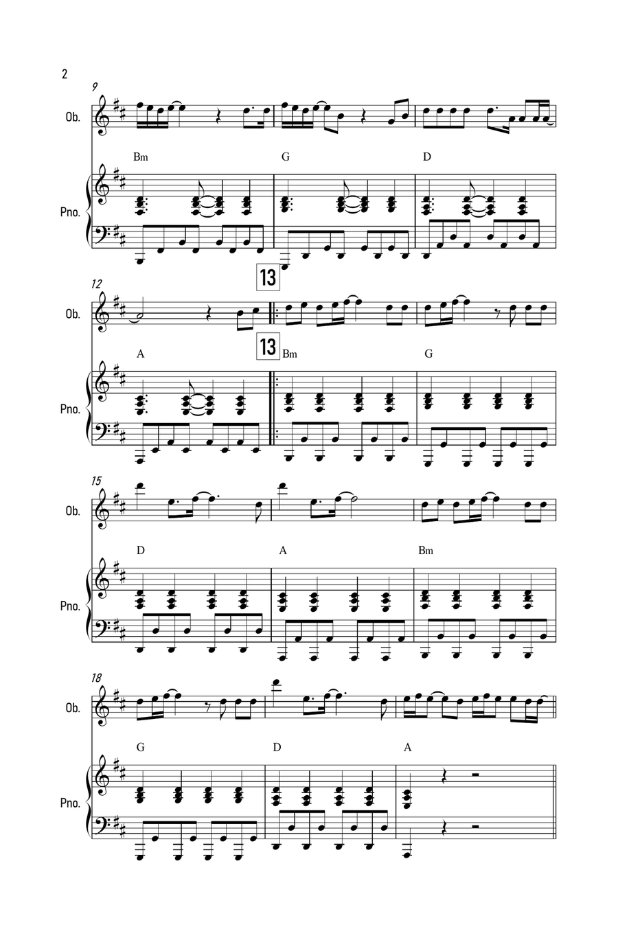 Purple Disco Machine Piano scores gallery preview page 2