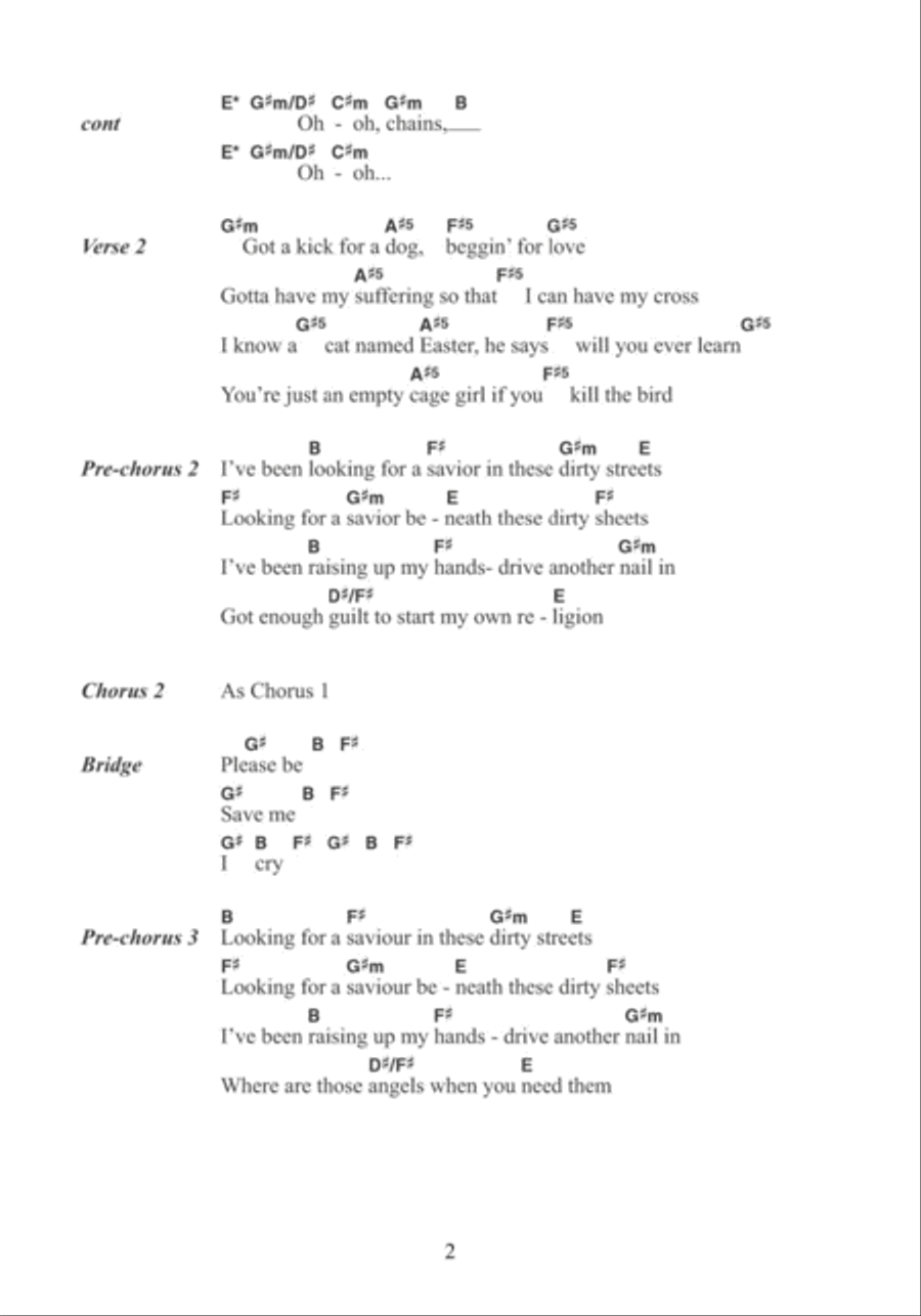 Crucify Crucify Acoustic Guitar scores gallery preview page 2