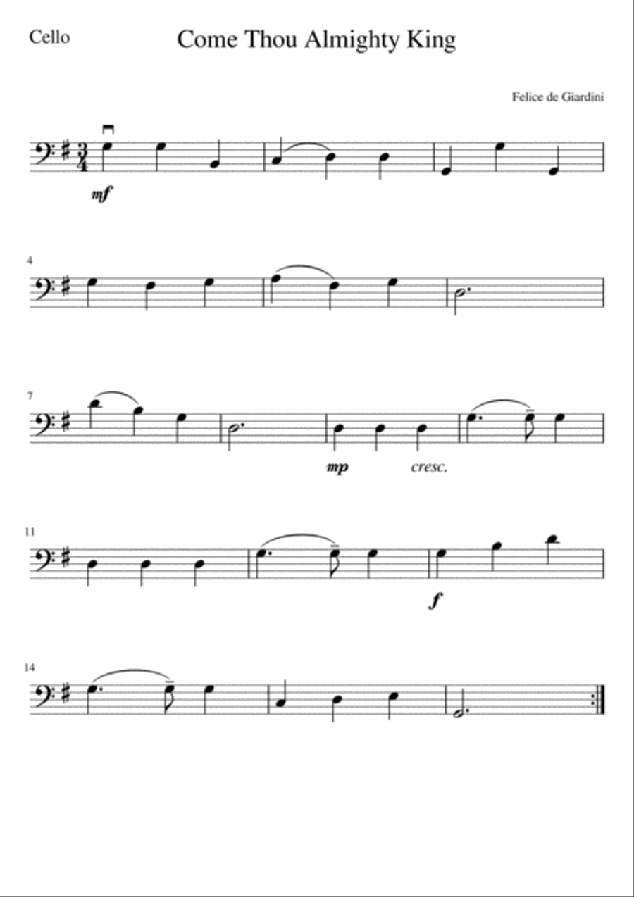 Come Thou Almighty King Come Thou Almighty King String Orchestra scores gallery preview page 6