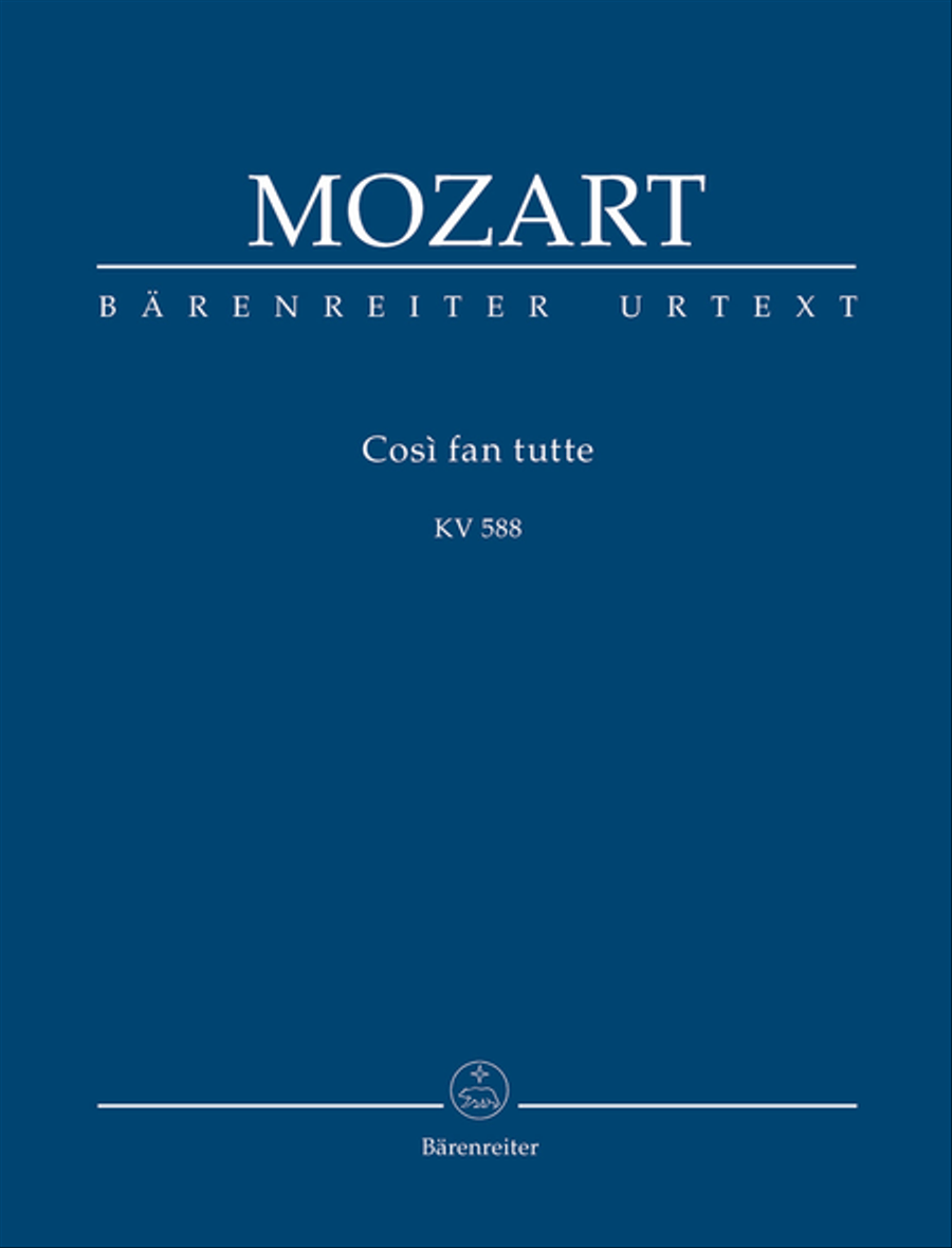 Così fan tutte ossia La scuola degli amanti, KV 588 4-Part scores gallery preview page 1