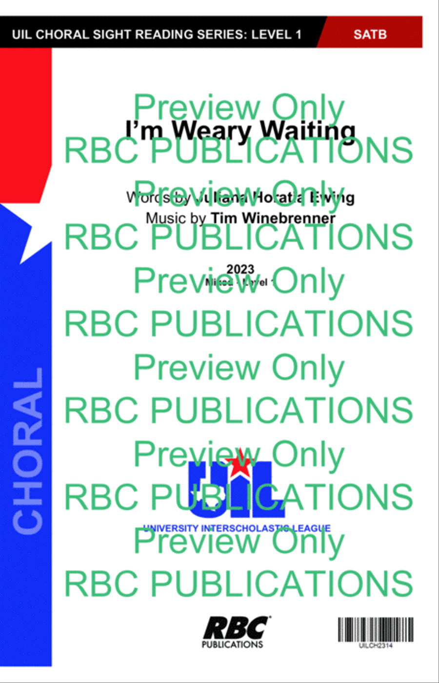 I'M Weary Waiting I'M Weary Waiting 4-Part scores gallery preview page 2