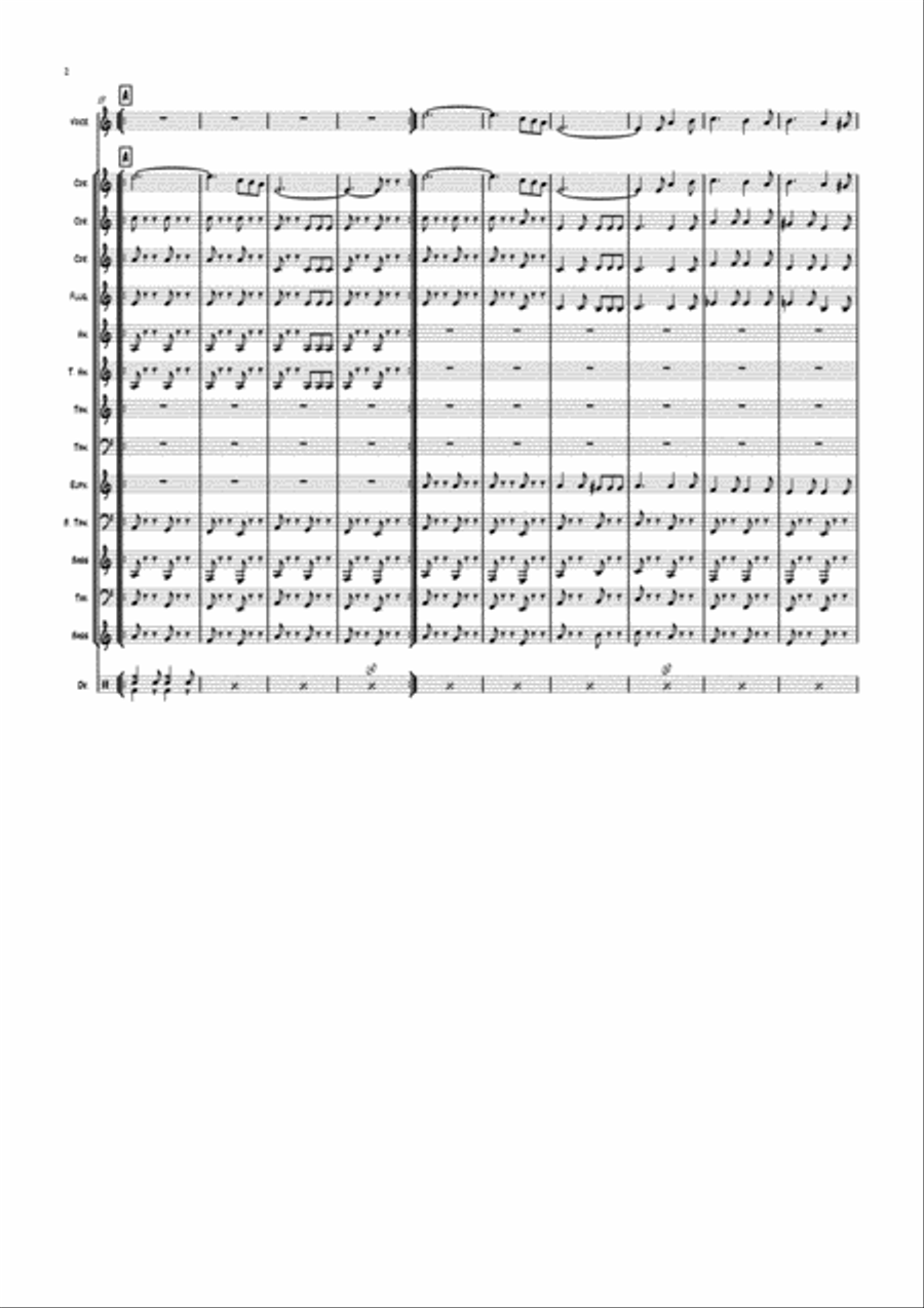 Sing As We Go (sit On My Face) Brass Ensemble scores gallery preview page 2