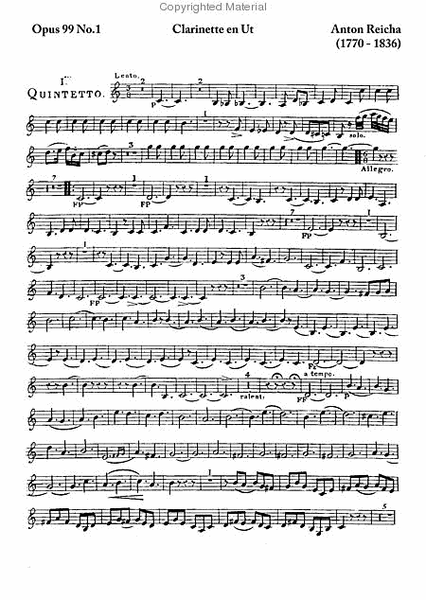 Wind Quintet, Op. 99, No. 1 image number null