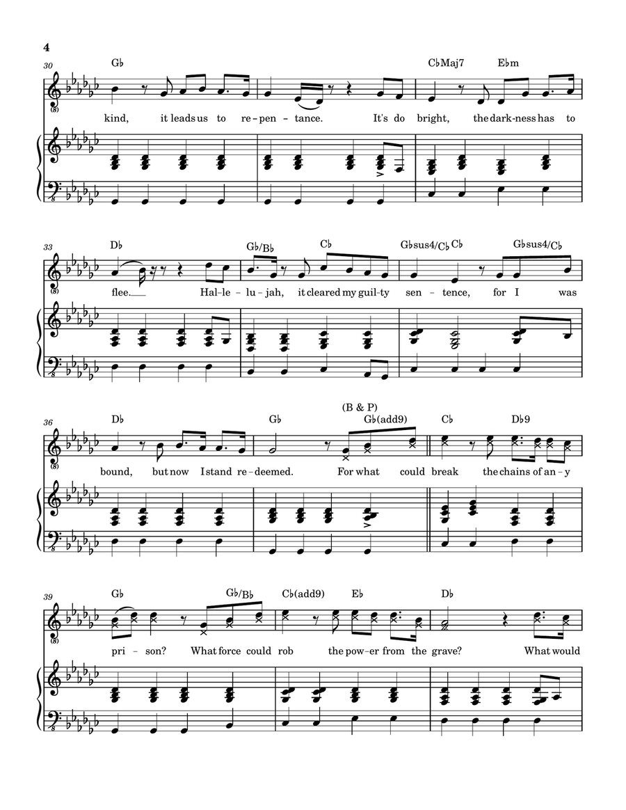 Love Of God Piano, Vocal, Guitar scores gallery preview page 5