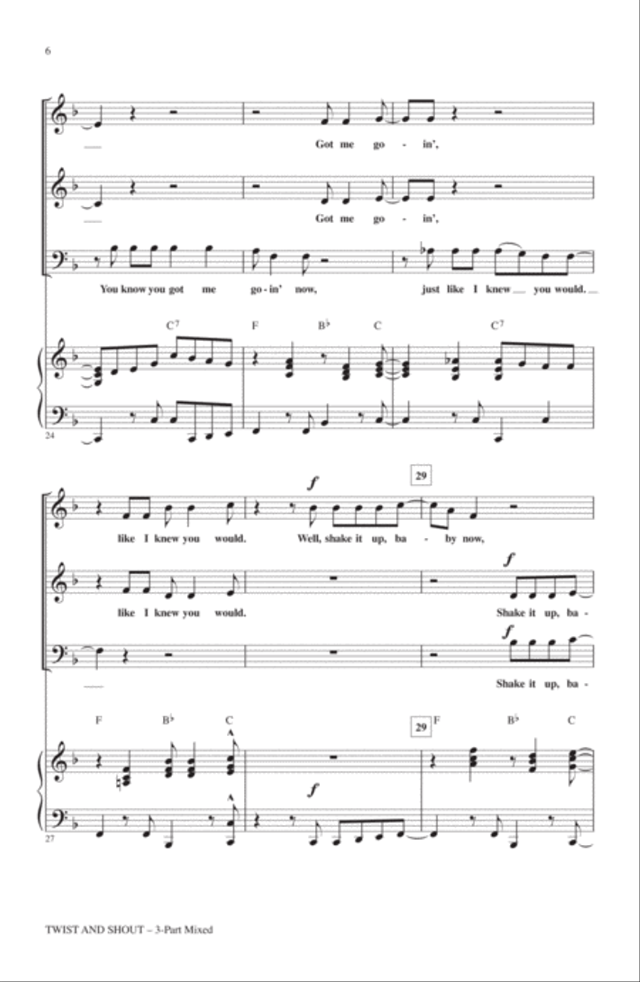 Twist And Shout 3-Part scores gallery preview page 4