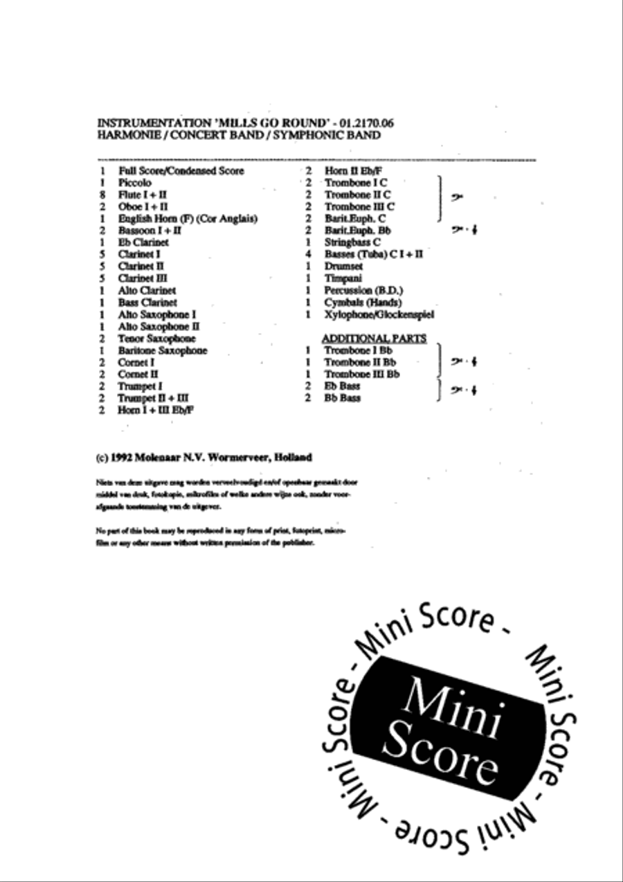 Mills Go Round Concert Band scores gallery preview page 6