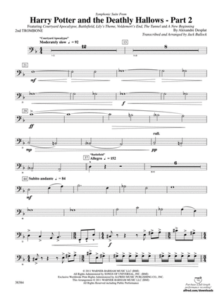 Harry Potter and the Deathly Hallows, Part 2, Symphonic Suite from: 2nd Trombone