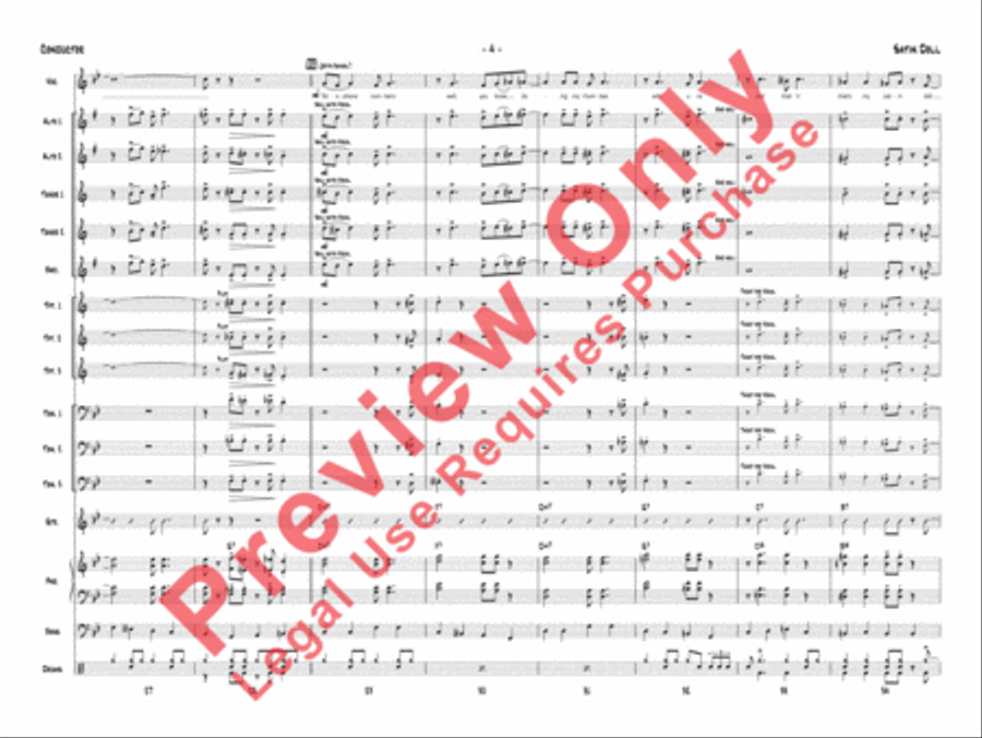 Satin Doll (score only) Satin Doll (score only) Jazz Ensemble scores gallery preview page 7