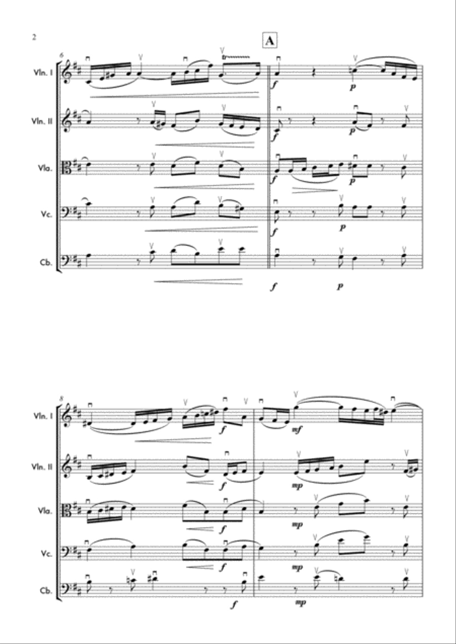 Sinfonia, Arioso from Cantata BWV 156 String Orchestra scores gallery preview page 3