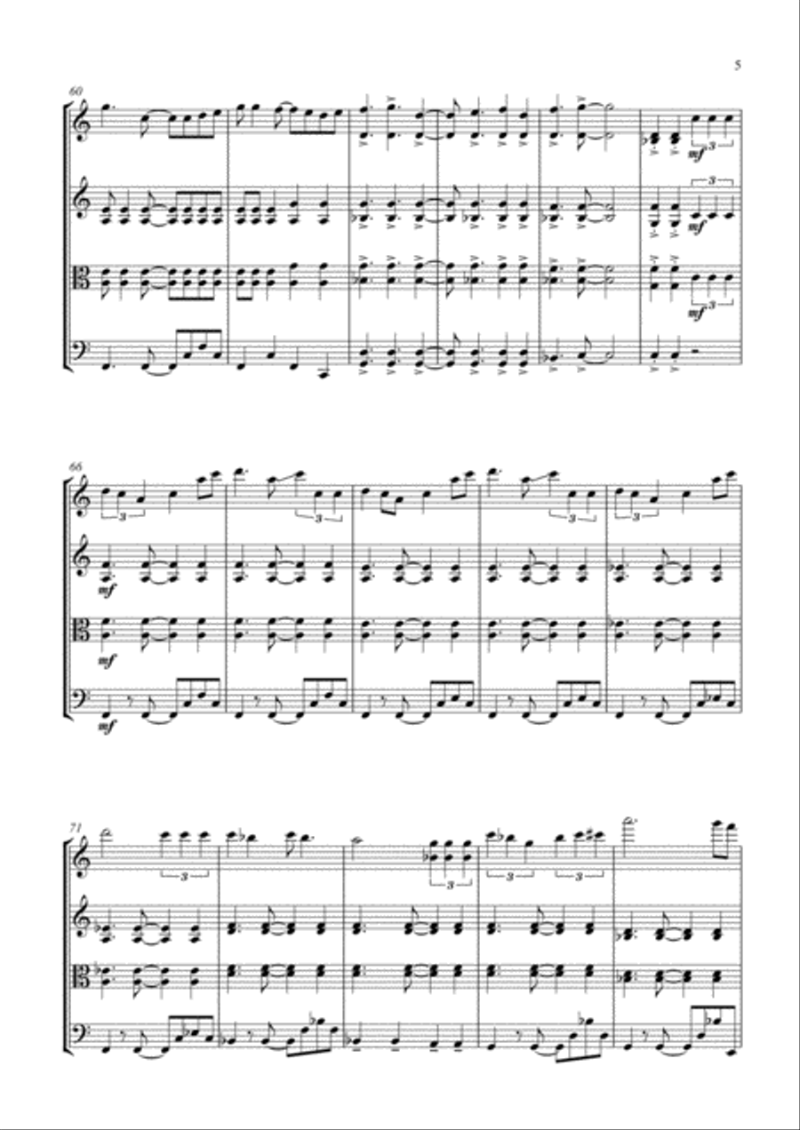 Can't Take My Eyes Off Of You String Trio scores gallery preview page 5