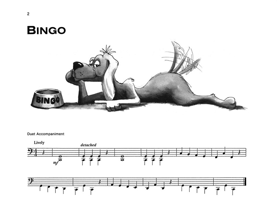Bingo - Piano Solo (with Optional Duet Accompaniments) Piano scores gallery preview page 1