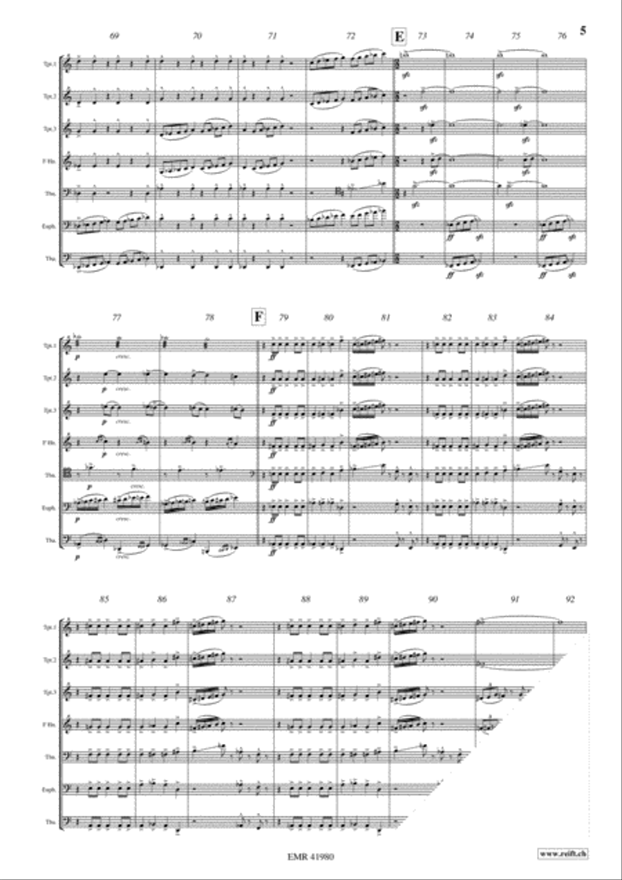 Brass Septet Euphonium scores gallery preview page 5