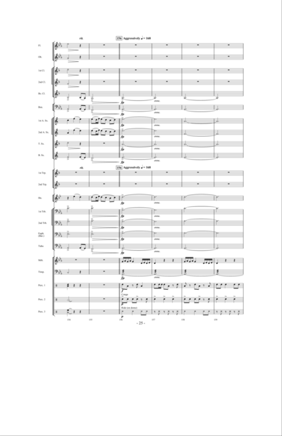 Invocation and African Dance Concert Band scores gallery preview page 24